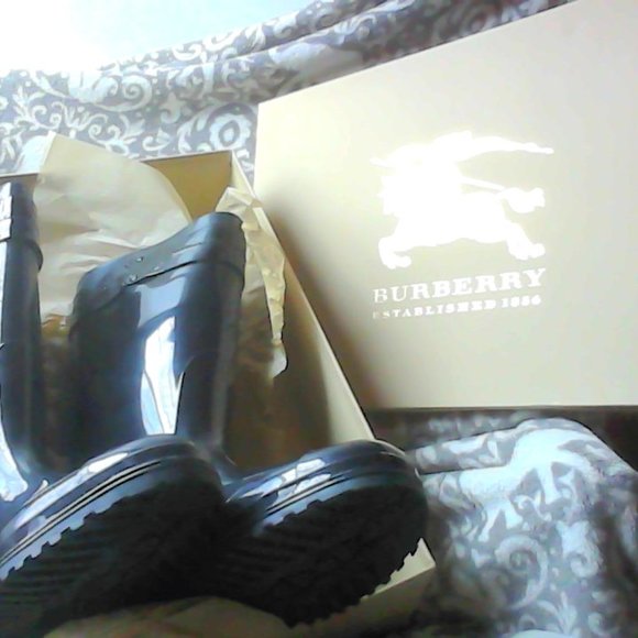 Burberry Rubber Rain Boots - Picture 2 of 3